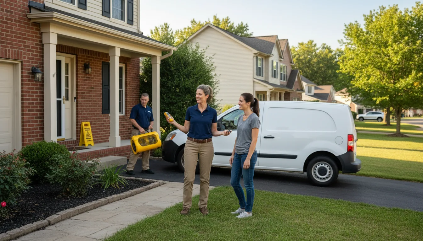 Residential water damage restoration in Sterlington, LA